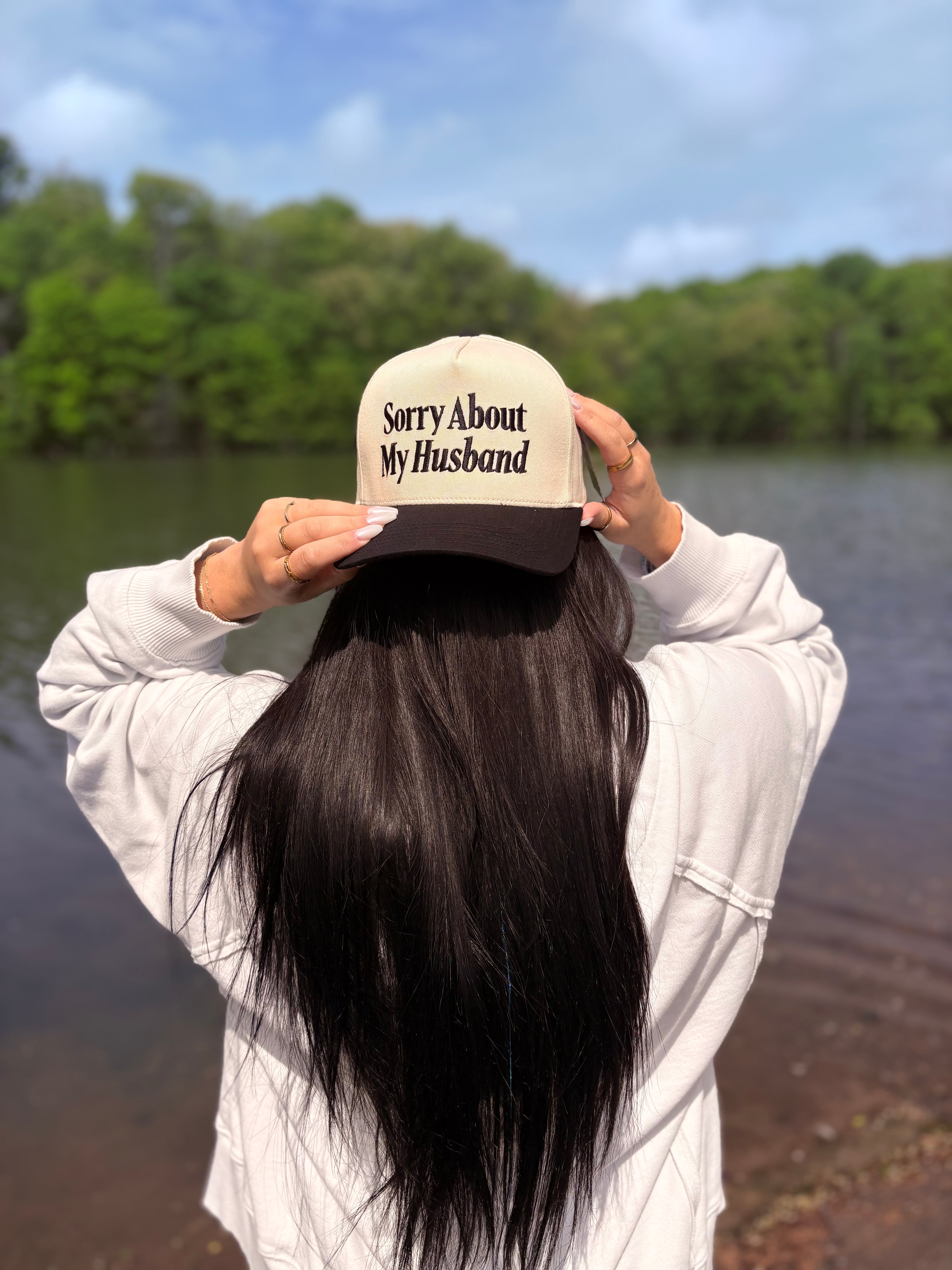 Sorry About my Husband Trucker hat
