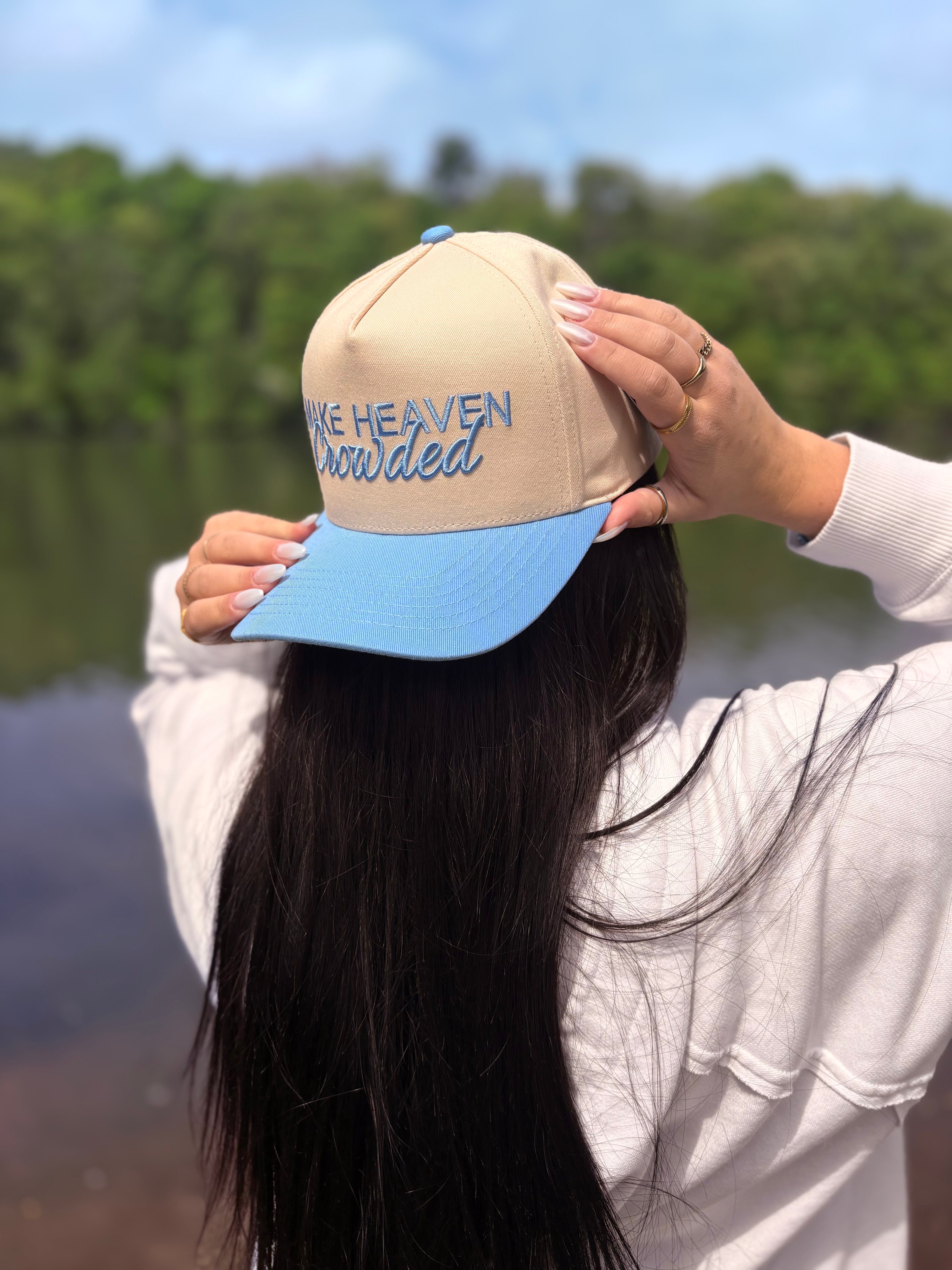 Make Heaven Crowded Trucker hat